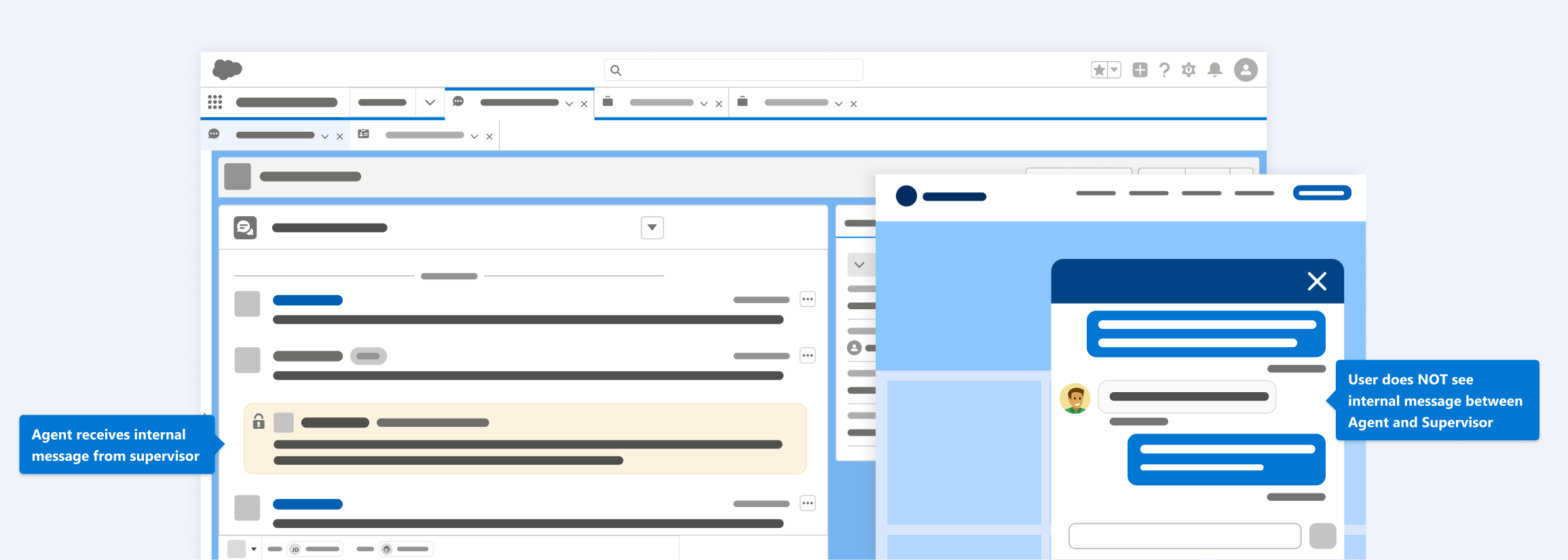 Conversation Entry Visibility